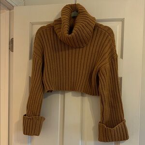 Tan Cropped Sweater